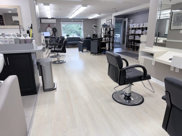 Front reception desk at New Image Hair Salon in Dennis, MA